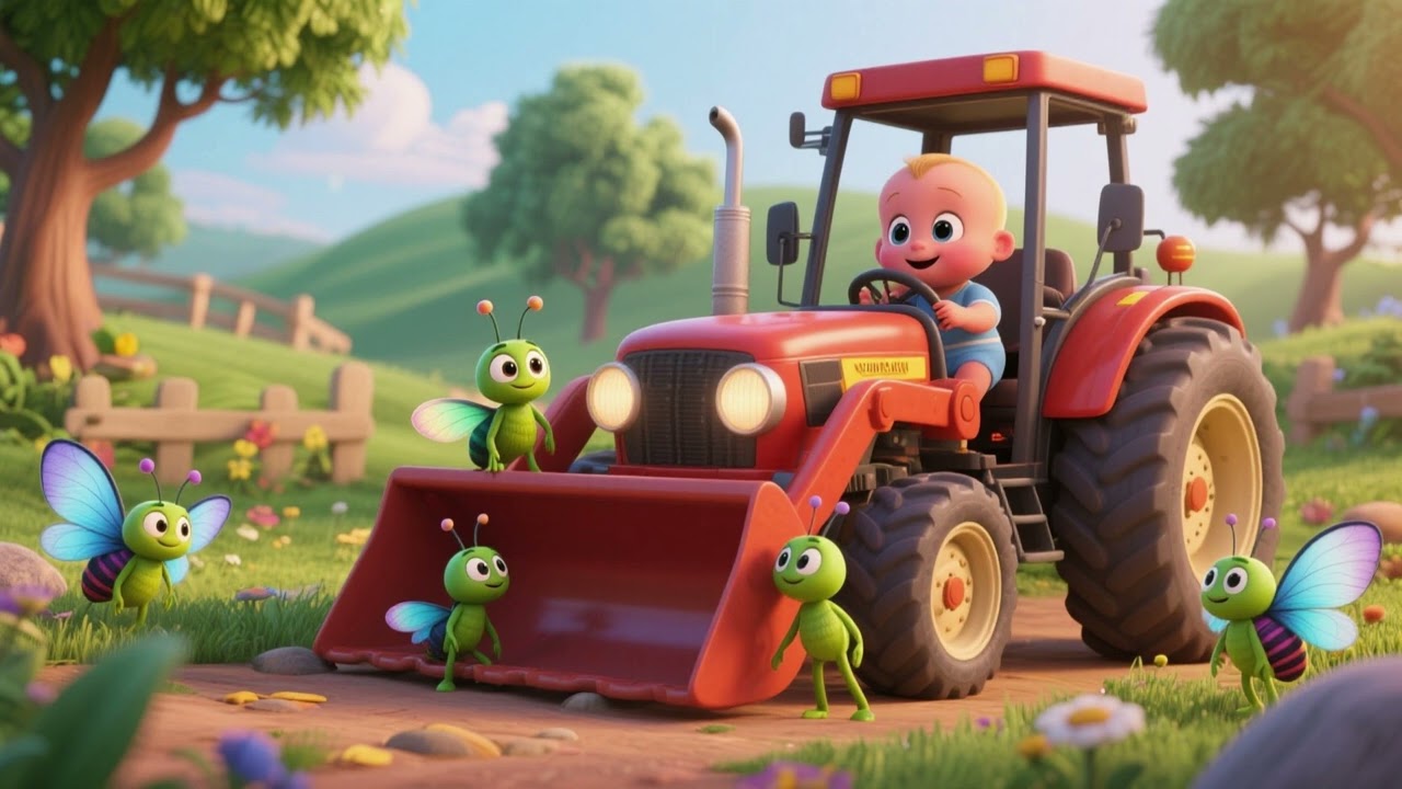 Baby Tractor and the Firefly Friends | Fun Kids Songs & Nursery Rhymes for Toddlers
