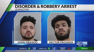 2 men arrested after alleged fight, robbery