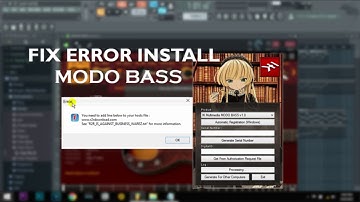FIX ERROR INSTAL  MODO BASS