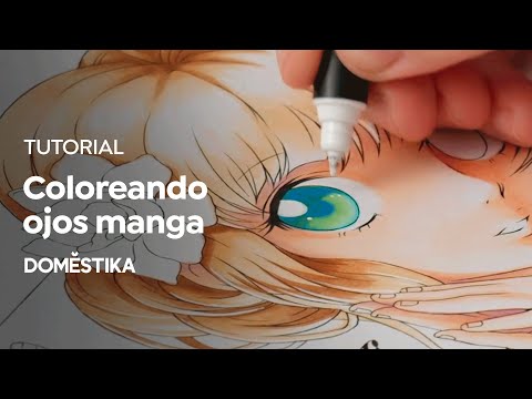Tutorial Ilustración: cómo pintar ojos anime y manga | Domestika