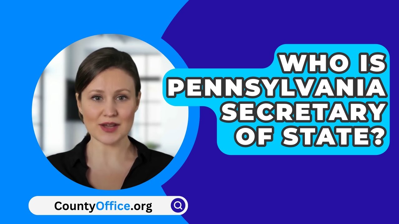 Who Is Pennsylvania Secretary Of State? YouTube