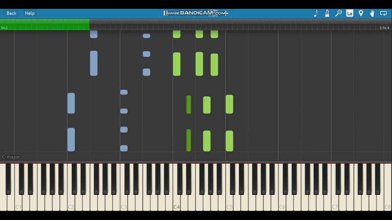 Within Temptation - Say My Name piano accomp Synthesia (old version)