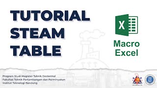 Tutorial Steam Table menggunakan Macro Excel screenshot 2