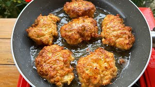 Its So Delicious That I Cook It Almost Every Day 5 Minutes Easy Chicken Patties Recipe