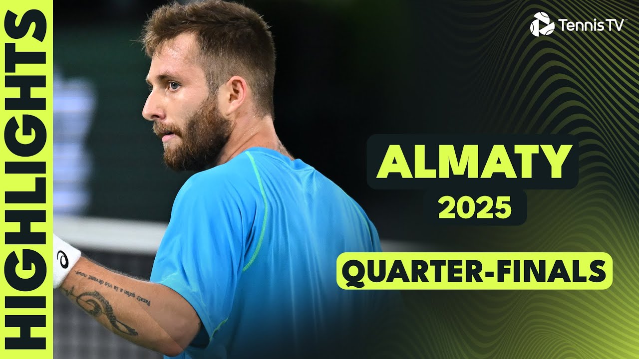 Medvedev, Moutet, Cobolli & More Feature I Almaty 2025 Quarter-Final Highlights