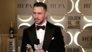 Backstage with Aaron Taylor-Johnson - 74th Golden Globe Award Winner