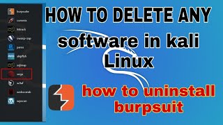 How to uninstall any software from Kali Linux ✌️|| How to uninstall burpsuit from Kali Linux👍