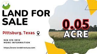 0.05  acre land for sale in Pittsburg, Texas [10597]
