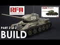 Rye Field Models T34/85 Chinese Volunteer Tank Model Kit Build Video Part 2 of 2