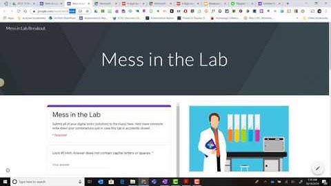 Building a Digital Breakout Game in Google Sites