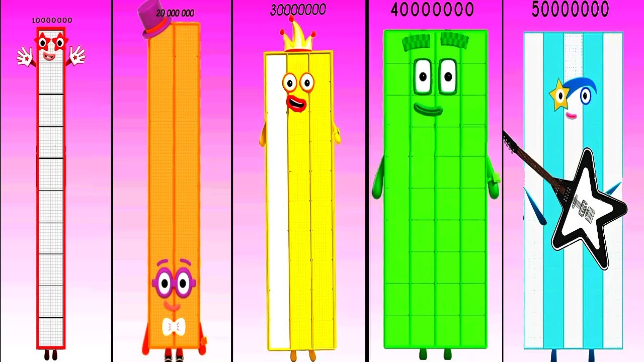 Sprunki OC ALL Numberblocks 100 000 000 - 500 000 000 | Compilation Incredibox #sprunki #numberblock