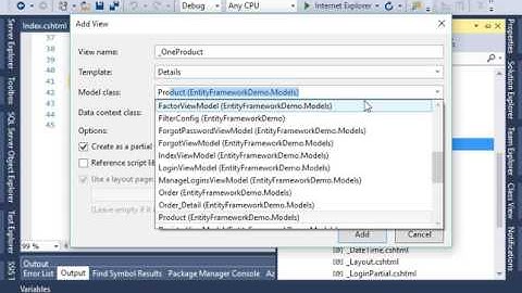 16 Example1 for Partial View in MVC