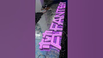 The highlight design ensures that it is visible in the distance.#ledsign #signage #signboard #sign