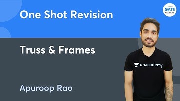 One Shot Revision | Truss & Frames | Apuroop Rao | GATE 2022