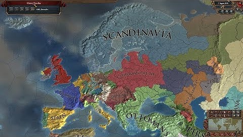 Europa Universalis 4 AI Timelapse - The Wild Ride Mod 1444-3018