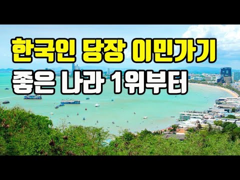 한국인이 적은 돈으로 당장 이민 가기 좋은 나라 1위부터10위까지.