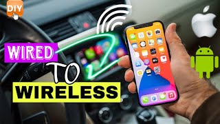 How To Convert WIRED to WIRELESS CarPlay or Android Auto | IT'S MAGIC | #CarPlay #androidauto