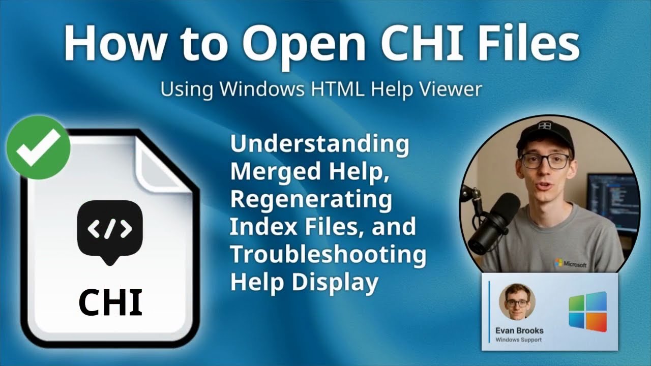 Windowsデスクトップ chi--- How to Open CHI Files (Windows HTML Help Viewer) - YouTube