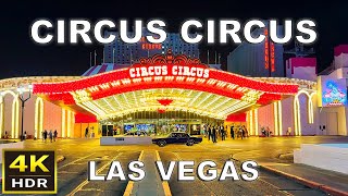 [4K HDR] Circus Circus Las Vegas Walking Tour | 2024