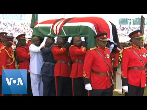 Coffin Of Kenya S Moi Leaves Stadium In State Funeral Youtube