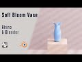 Soft Bloom Vase – Modeling in Rhino, Rendering in Blender for Mac