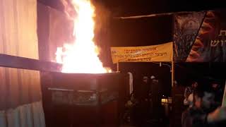 ההדלקה בציון רבי נחמן מברסלב באומן ל"ג בעומר תשע"ח