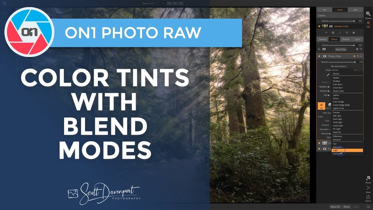 how to create colored smoke using on1 photo raw 2018