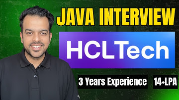 Interview met Crack HCL Java - Uitleg over echte vragen over 3 jaar ervaring