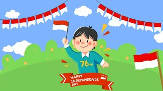 background animasi kartun bergerak - cartoon background loop - background animasi hari kemerdekaan