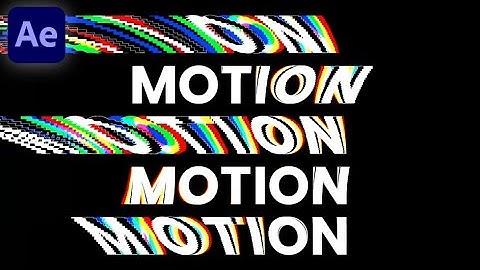 Trippy Text Animation In Adobe After Effects - After Effects Tutorial - No Plugins.