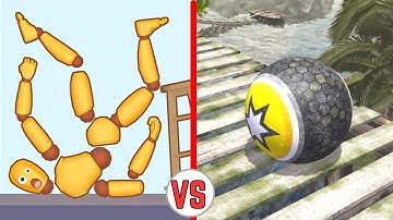 Kick & Break Ragdoll Vs Rollance Balls - The Ultimate Walkthrough ASMR Gameplay Android & iOS