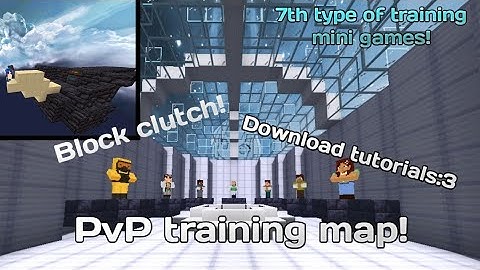 PvP training map MCPE | Pada iOS Map (Download tutorials)