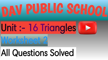 DAV Class 5 Maths Unit 16 Worksheet 2 All Questions Solved|DAV Class 5 Maths Chapter 16 Worksheet 2|