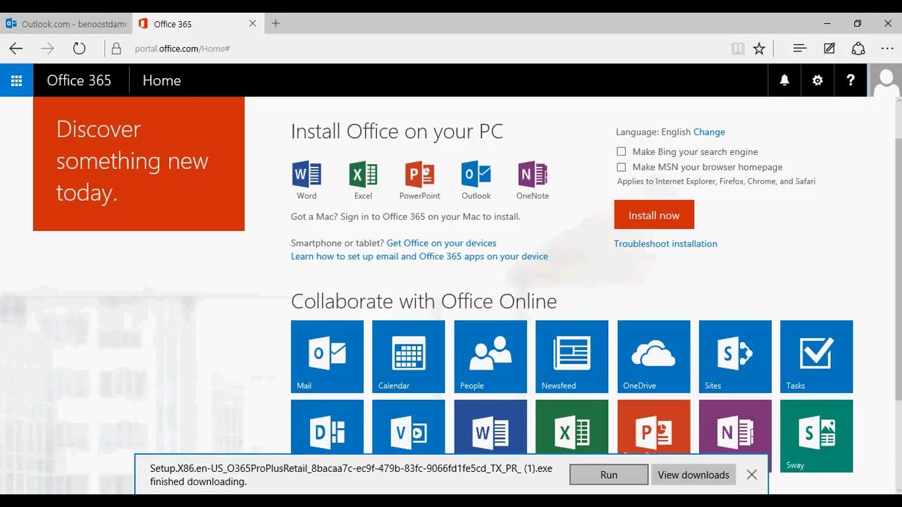 Office 365?Fails to install 32 bit? Where is the 64 bit download ? -  YouTube
