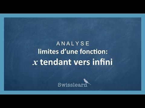 Vidéo: Quand x tend vers l'infini Quelle est la limite ?