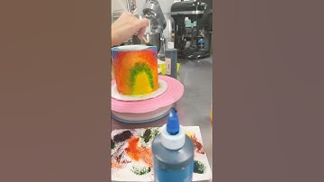 COLORFUL GROOVY CAKE #cake #art #artist #tutorial #easy #howto #tips #colors #learning