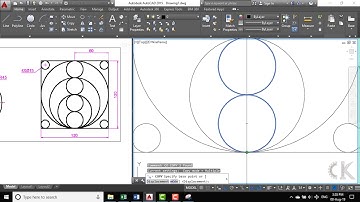 Autocad - Hướng dẫn lênh vẽ đường tròn - Bài tập 23