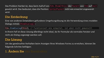 So setzen Sie die StartPosition eines Windows Forms-Formulars per Code