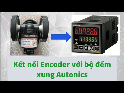 Kết nối Encoder với bộ đếm xung Autonics CT6S