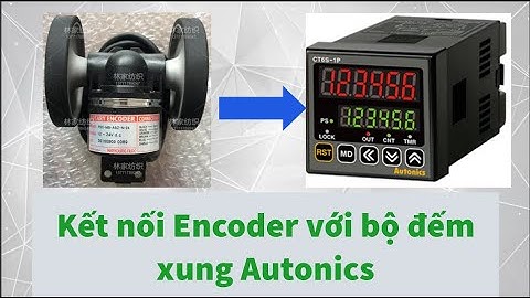 Kết nối Encoder với bộ đếm xung Autonics CT6S