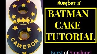 How to make a Number 8 Batman Cake!