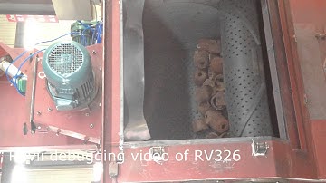 RV326 shot blasting machine testing video.