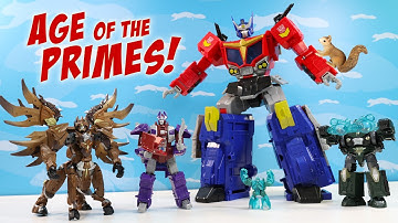Transformers Age of the Thirteen Primes Onyx Alchemist Micronus & Alpha Trion Robot Review