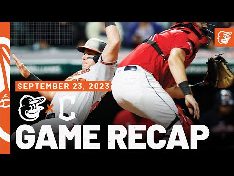Orioles vs. Guardians Game Recap (9/23/23) | MLB Highlights | Baltimore Orioles