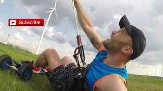 First Time Ever Land Kiting In Lommel Belgium