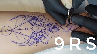 Geometric tattoo | 3x speed screenshot 1