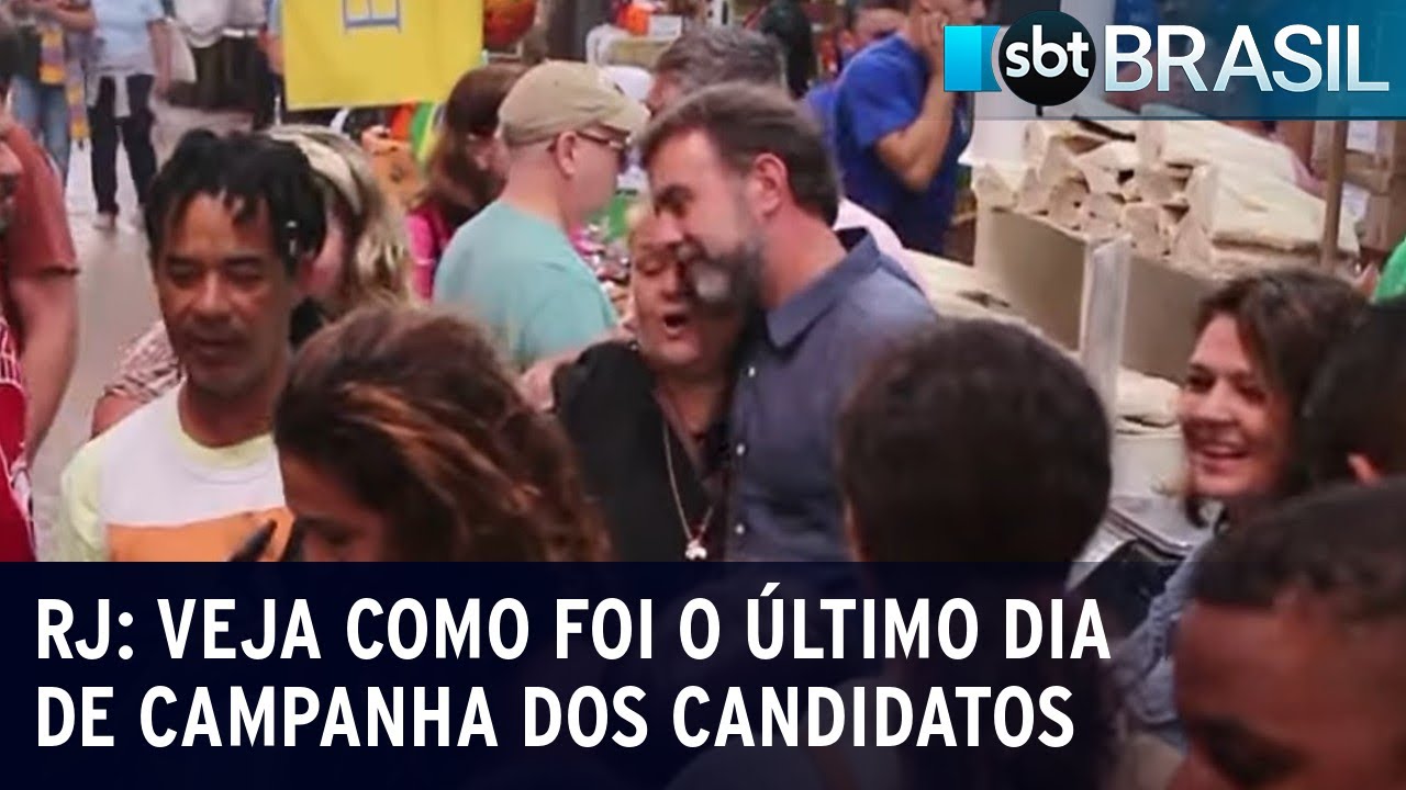 RJ: veja como foi o último dia de campanha dos candidatos ao governo | SBT Brasil (01/10/22)