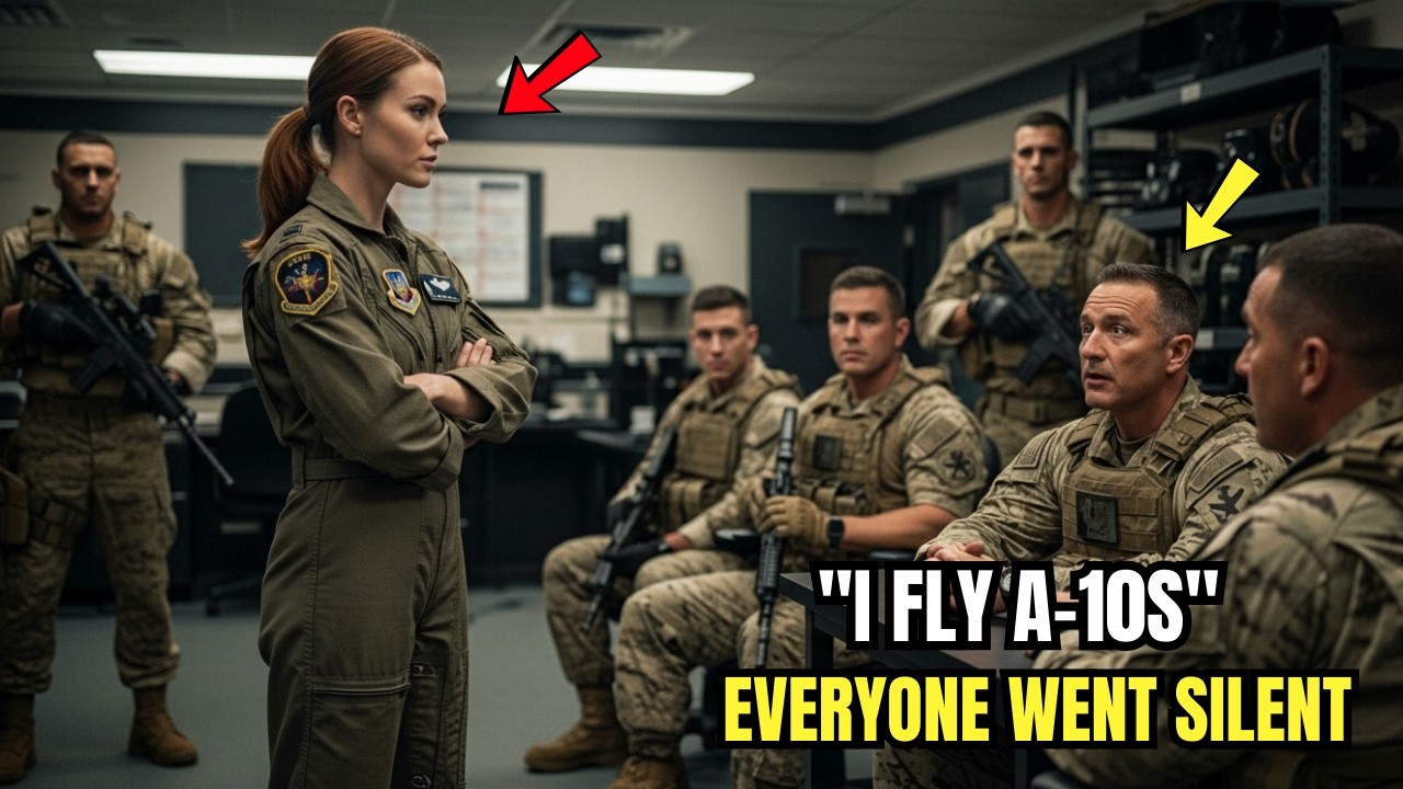 Navy SEAL Asked Who Can Shoot The Quiet Female Pilot Said 3 Words That Silenced Everyone