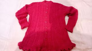 Knitting pattern for Girls Cardigan/ sweater design/koti designs /frock/Gents sweater