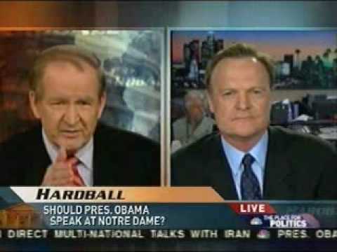 Hardball: Buchanan vs O'Donnell on President Obama Being Welcomed at Notre Dame